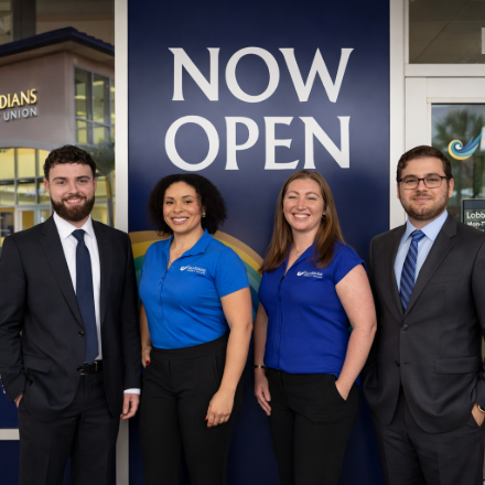 Exterior view of the new branch.