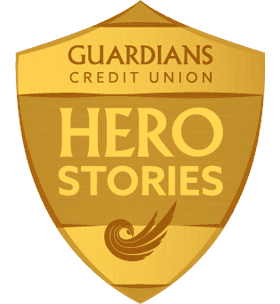 Guardians Credit Union Hero Stories badge