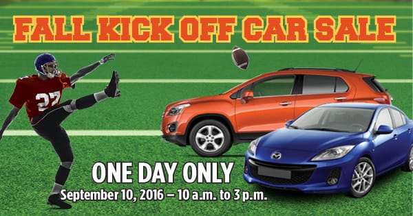 Fall Kick Off Car Sale