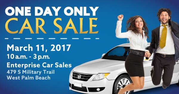 One Day Only Car Sale
