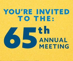 You're Invited to the 65th Annual Meeting