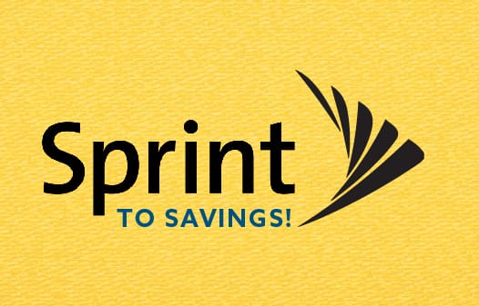 Sprint to Savings! logo.