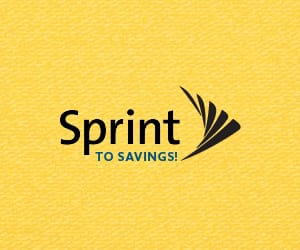 Sprint to Savings! logo.