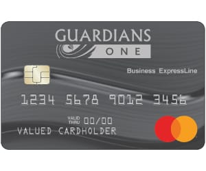 A view of the Business ExpressLine credit card.