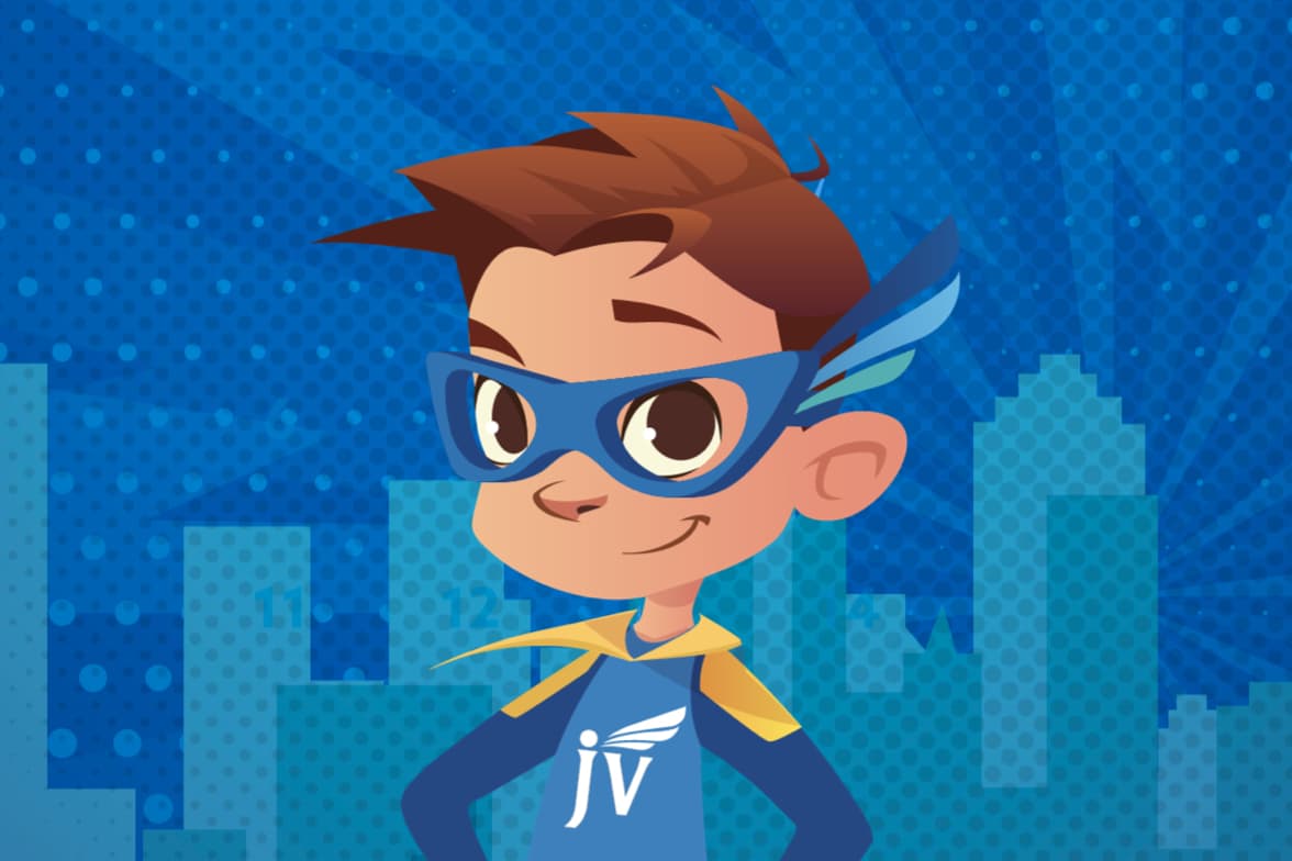 The JV Kids Club mascot.
